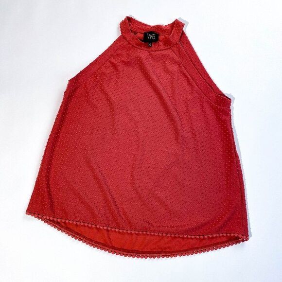 Anthropologie W5 dot textured halter top tank - Picture 1 of 9